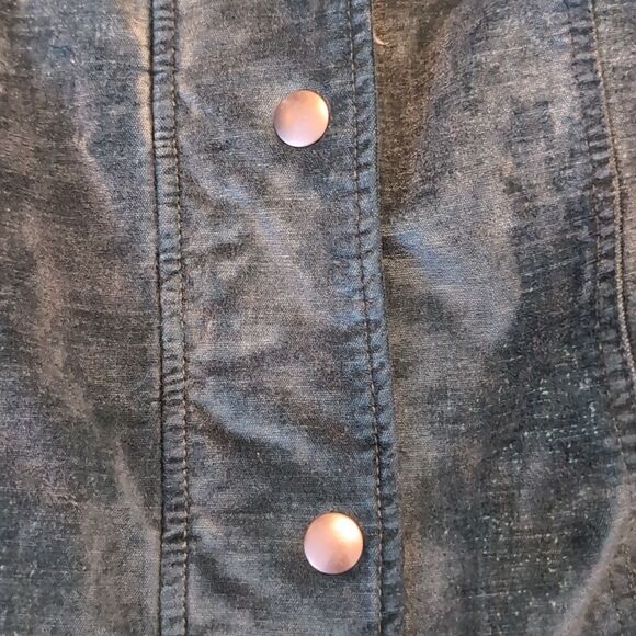 Free People Emerald Green Velvet Trucker Jacket with Silver Buttons Size Xs - Picture 6 of 16